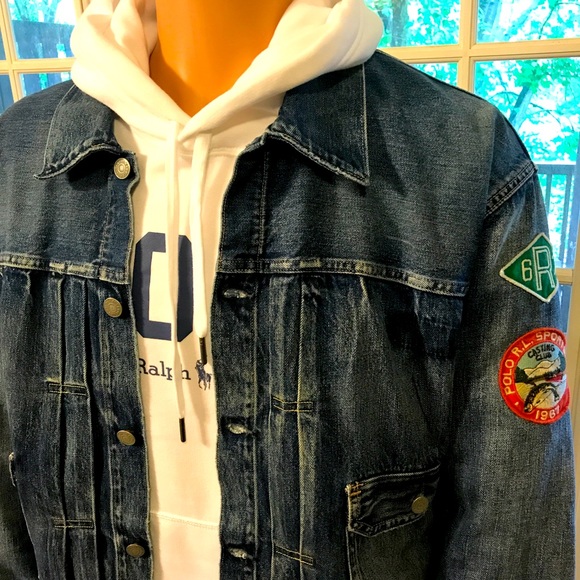POLO RALPH LAUREN Sportsman Patched Denim Jacket - Picture 5 of 15